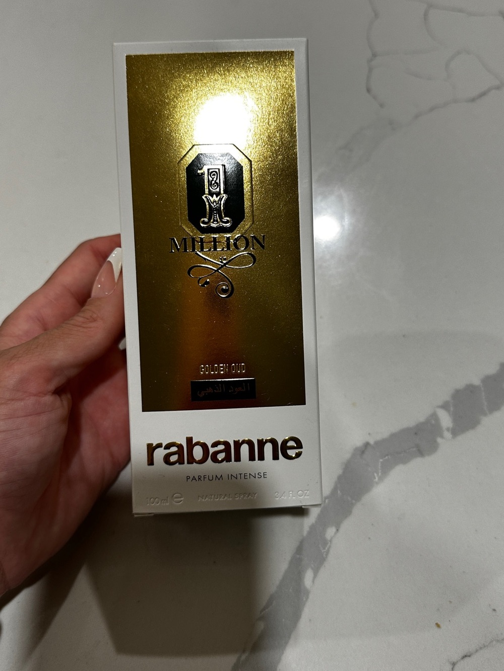 Paco Rabanne 1 Million Golden Oud Parfum Intense - Gold and White